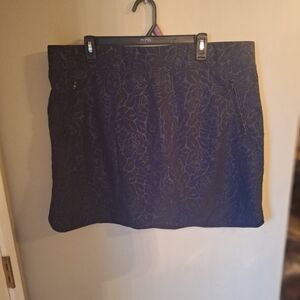 Orvis swimming fishing hiking shorts skirt dark floral sz 2X?